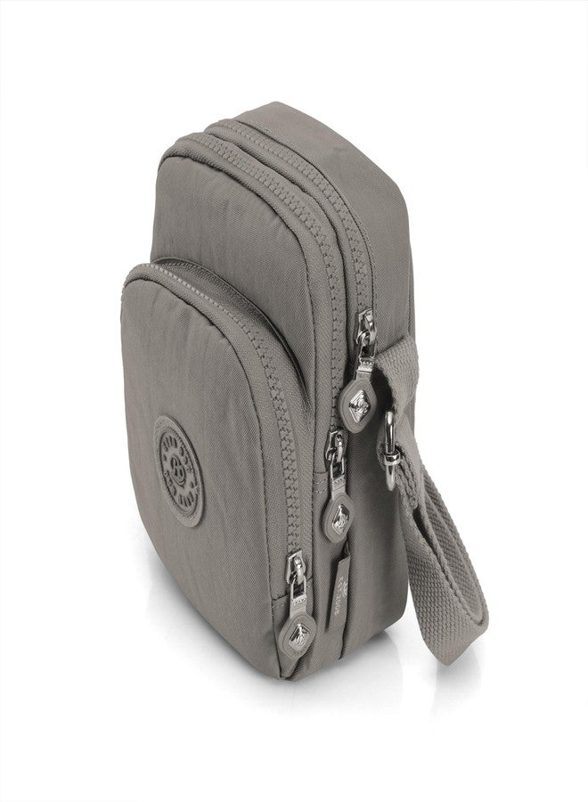 JI ACCESSORIES Premium Crossbody Sling Bag Multi-Pocket Travel Shoulder Bag For women's (GREY) - Image 3
